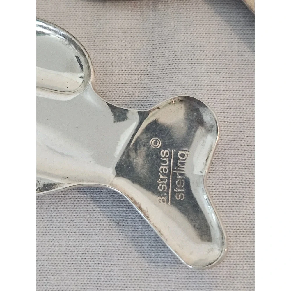 A. Straus Sterling Silver Fish Figural Salt Spoons Baby spoons Set of 3 80.5g